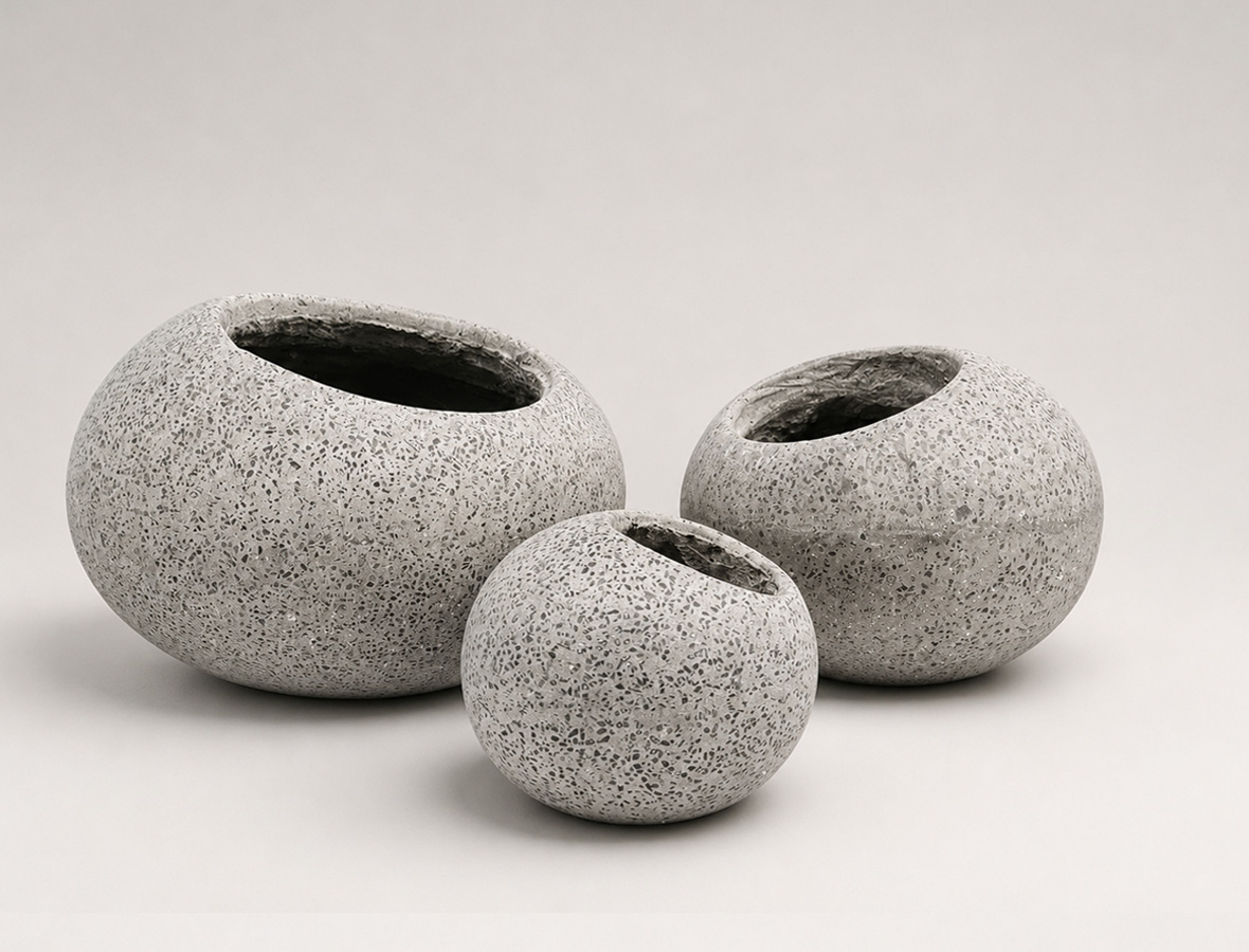 Terrazzo Pebble Planters