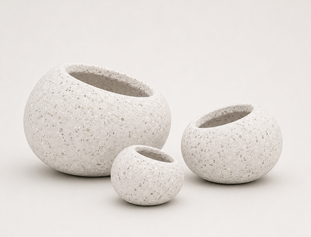 Terrazzo Pebble Planters