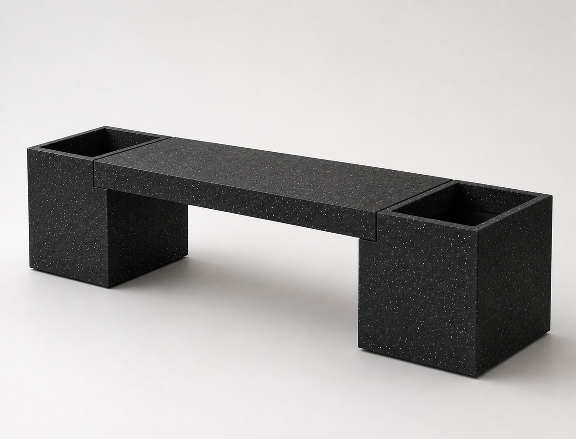 Terrazzo Bench X Planters