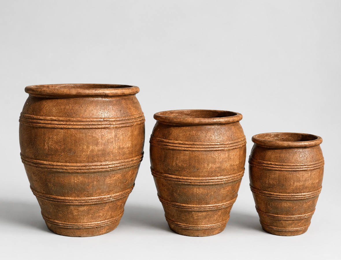 Rustic Olive Jar