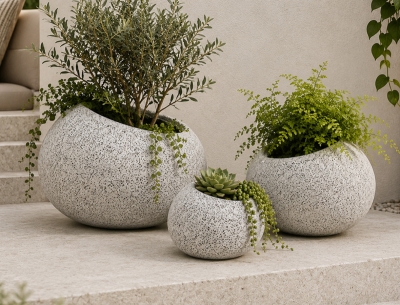 Terrazzo Pebble Planters